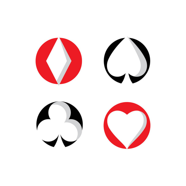 Modelo de vetor de logotipo de poker, conceito de design Creative Casinologo - Vetor, Imagem