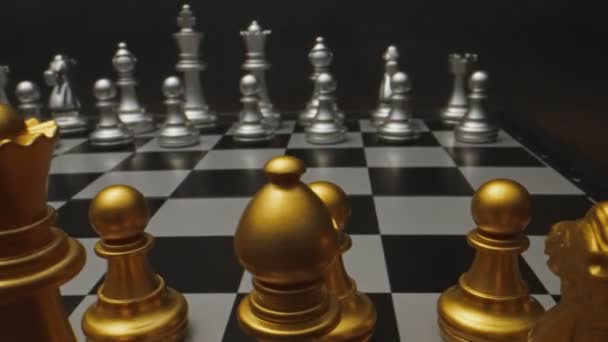 チェスボードゲーム。事業戦略コンセプト. - 映像、動画