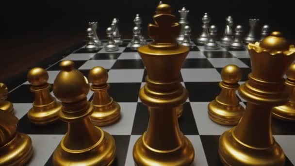 チェスボードゲーム。事業戦略コンセプト. - 映像、動画
