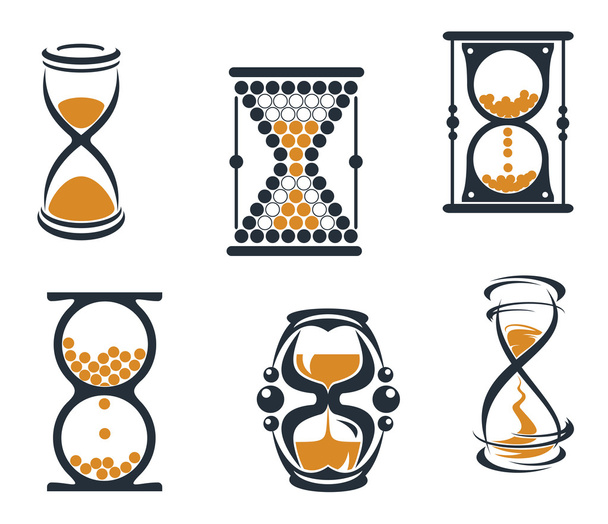Sandglass symbols - Vector, Image
