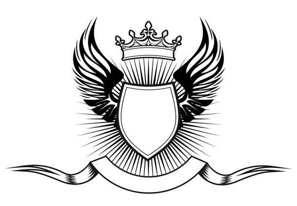 heraldiek ontwerp - Vector, afbeelding