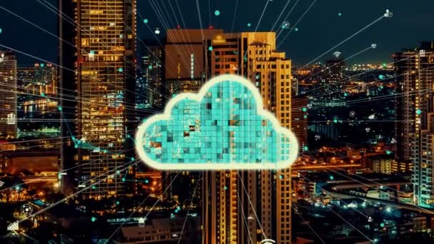 Technologie Cloud Computing et stockage de données en ligne pour le partage de données d'altération - Séquence, vidéo