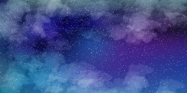 Night sky star landscape background - Vector, Image