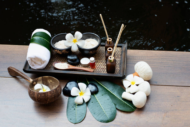 Spa treatment and product for female feet and hand spa, Thailand. select and soft focus - Foto, Imagem