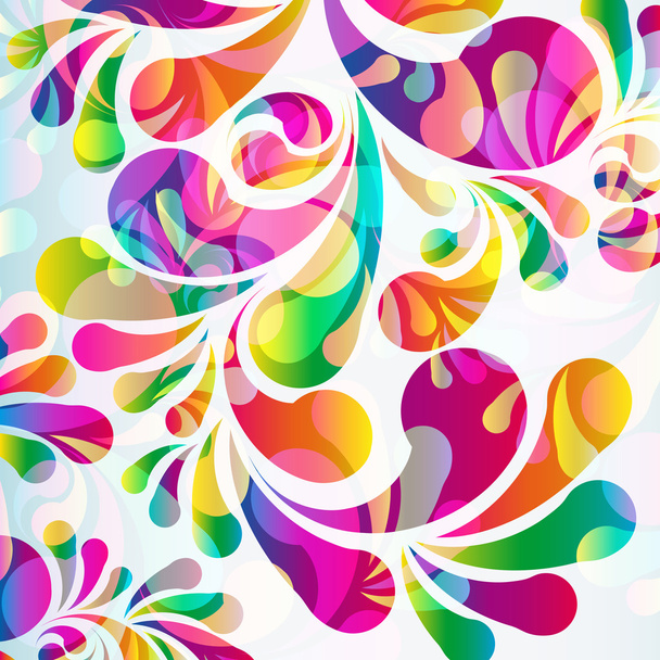 Abstract colorful arc-drop background. - Vektör, Görsel