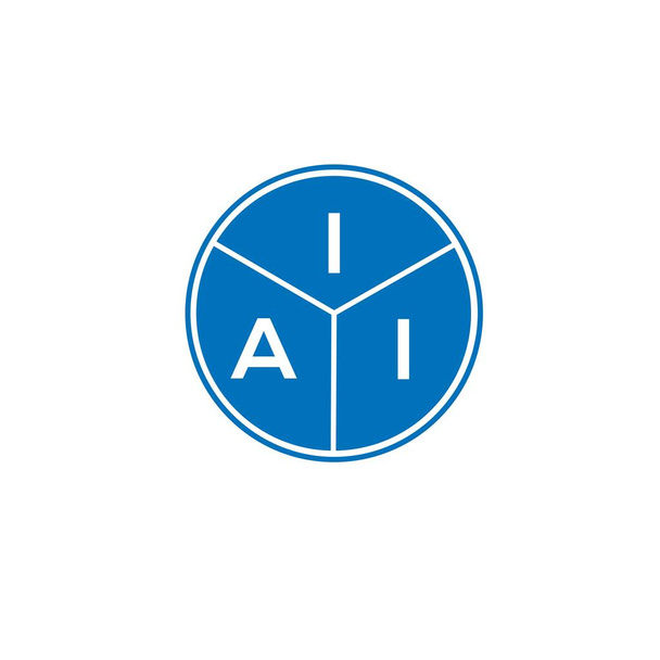 Design písmene IAI na bílém pozadí. IAI kreativní iniciály koncept písmene loga. Návrh písmene IAI. - Vektor, obrázek