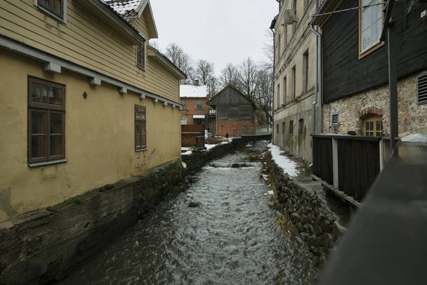 A small river in the center of Kuldiga. - Photo, Image