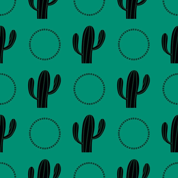 Floral seamless cactus pattern for fabrics and textiles and packaging and gifts and cards and linens and kids - Fotoğraf, Görsel