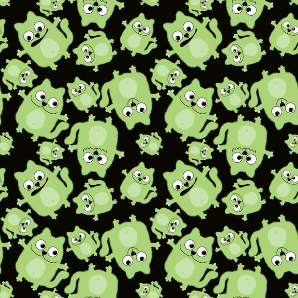 Animals seamless cats pattern for fabrics and textiles and packaging and gifts and cards and linens and kids - Φωτογραφία, εικόνα