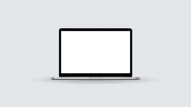 Notebook Laptop vergrößern Nahaufnahme Front einfach - Filmmaterial, Video