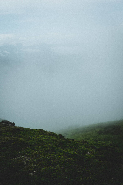 mlha na horách nebe příroda oblak les panorama - Fotografie, Obrázek
