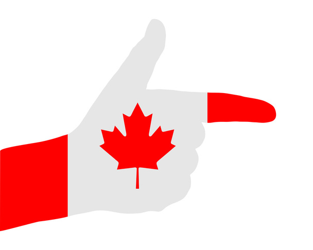 Signal du doigt canadien
 - Vecteur, image