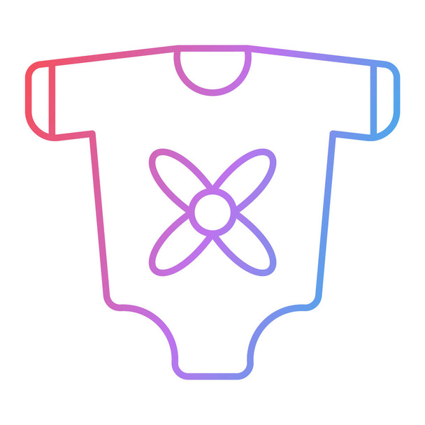 bebek giysisi ikonu vektör illüstrasyonu - Vektör, Görsel