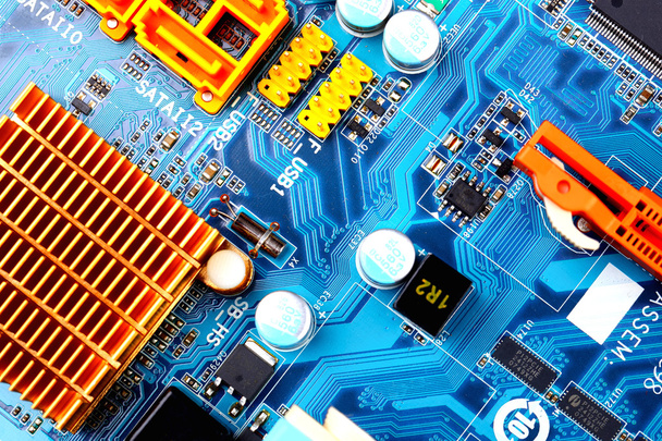 Computer motherboard closeup - Photo, Image