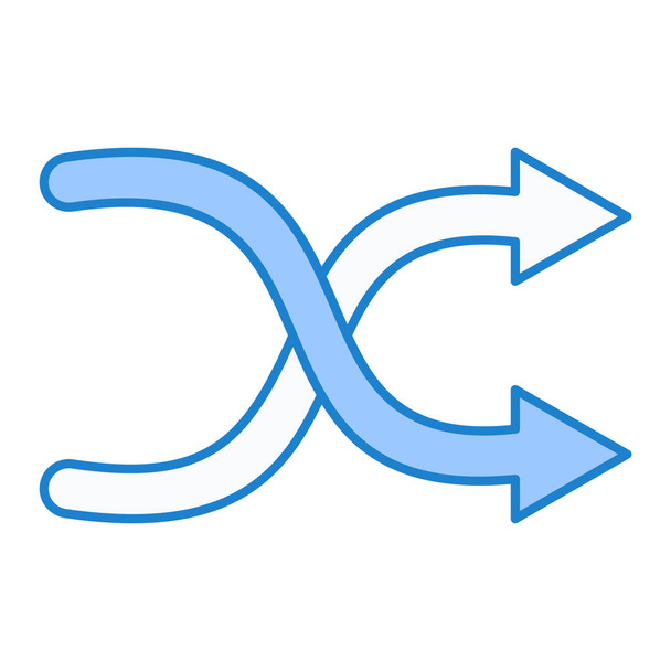 frecce curve icona vettoriale isolata che può essere facilmente modificata o modificata - Vettoriali, immagini