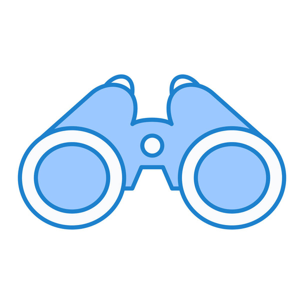 binoculars icon. flat design style. vector illustration. - Vector, Image