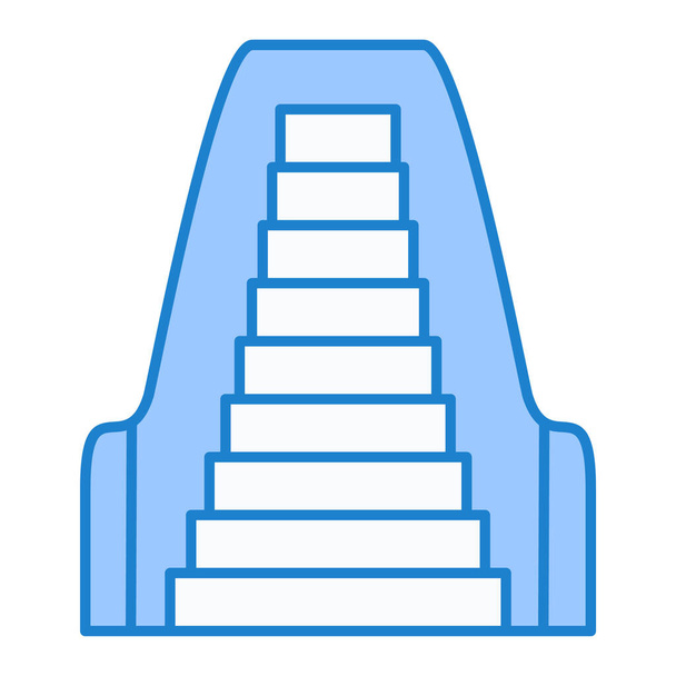 icône d'escalier. isométrique des icônes vectorielles d'escalier pour la conception web isolé sur fond blanc - Vecteur, image