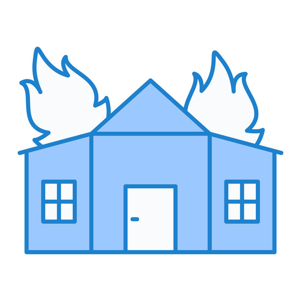 casa, fuoco vettore icona illustrazione design - Vettoriali, immagini