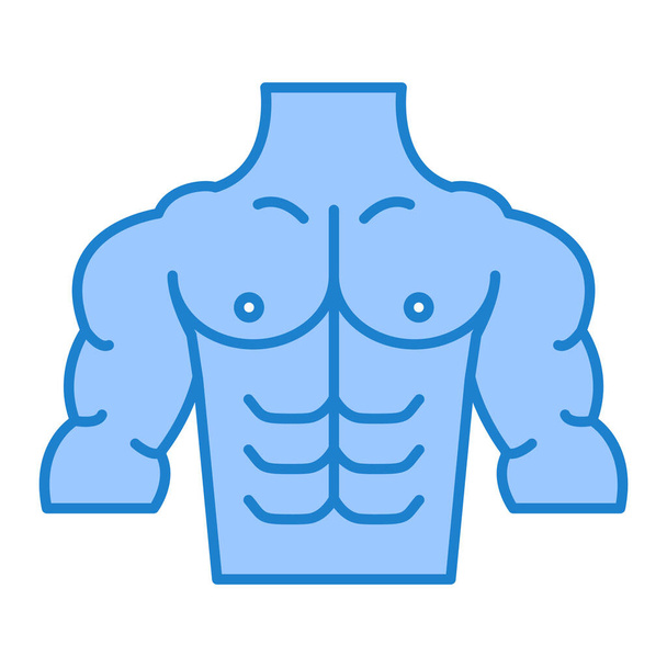 icône du corps humain. illustration de contour du symbole de vecteur musculaire. - Vecteur, image