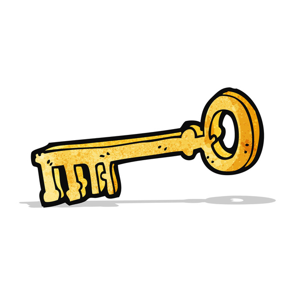 cartoon key - Vecteur, image