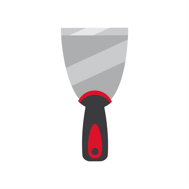 Spatula repair tool. Spackling Putty knife instruments. Vector illustration - Vector, Image