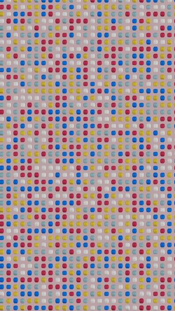 Fondo creativo - azulejos decorativos hechos de cubos de colores, representación 3D - Foto, Imagen