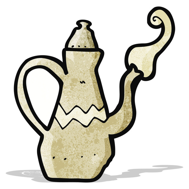kreslený kávy pot - Vektor, obrázek