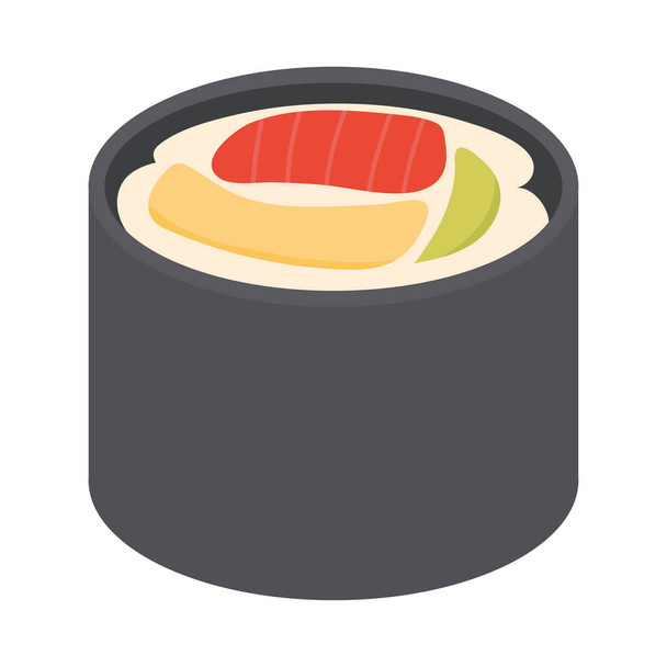 sushi roll japanese - Vector, Image
