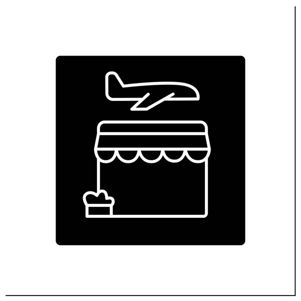 Kiskereskedelmi áruház embléma ikon - Vektor, kép