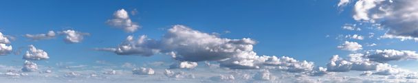 Modrá obloha s oblak. Panorama - Fotografie, Obrázek
