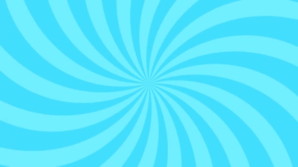 Lignes concentrées bleues ondulant et tournant, animation en boucle du fond de l'effet, image d'été - Séquence, vidéo