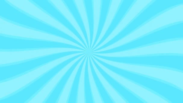 Modré koncentrované linky vlnící se a rotující, smyčková animace efektového pozadí, letní obraz - Záběry, video