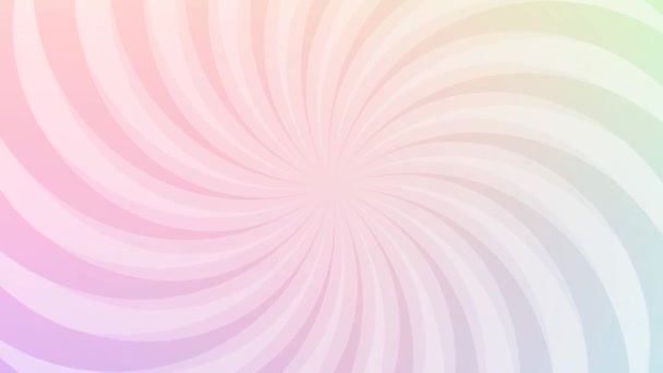 Animation en boucle de lignes concentrées de couleur arc-en-ciel et de fonds d'effet qui tourbillonnent et tournent en un mouvement circulaire - Séquence, vidéo