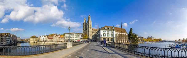 Historické město Žuerich ve Švýcarsku, Německo  - Fotografie, Obrázek