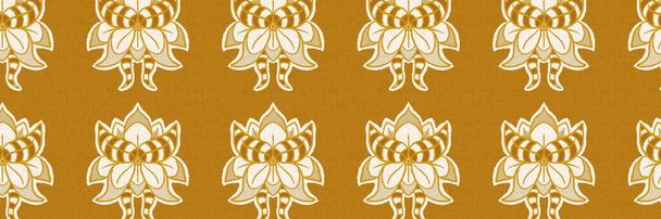 Gender neutral flower seamless raster background. Simple whimsical 2 tone pattern. Kids floral nursery wallpaper or scandi all over print. - Photo, Image