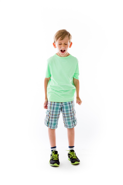 Rapaz furioso gritando
 - Foto, Imagem