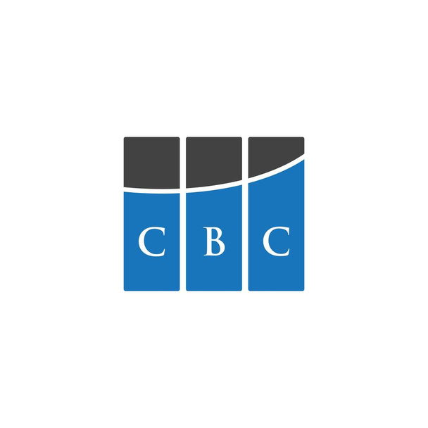 Projeto do logotipo da letra CBC no fundo preto. CBC criativa iniciais conceito logotipo carta. Desenho da carta CBC. - Vetor, Imagem