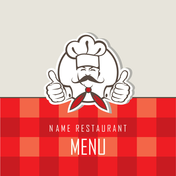 Chef menu design - Вектор, зображення
