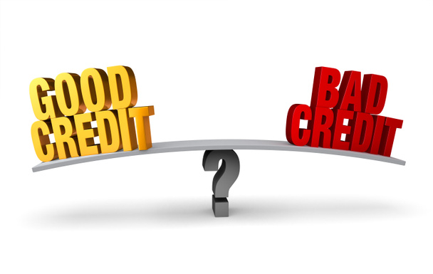 İyi kredi kötü kredi karşı - Fotoğraf, Görsel