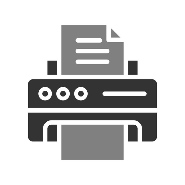 Icono de equipo de impresora, ilustración vectorial - Vector, imagen