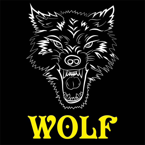 Wolf Logo merkki ja symboli vektori kuvitus - Vektori, kuva
