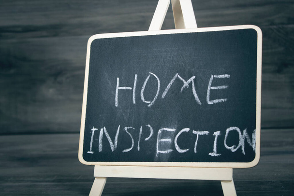 home inspection written on black board - Foto, Bild
