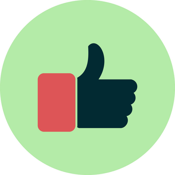 thumb up icon in trendy style isolated background - Vector, Image