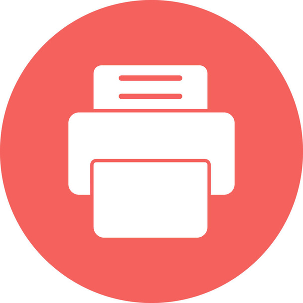 Printer apparatuur icoon, vector illustratie - Vector, afbeelding