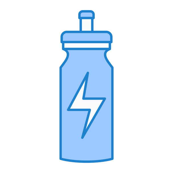 botella con gotas de agua aislado icono vector ilustración diseño - Vector, Imagen