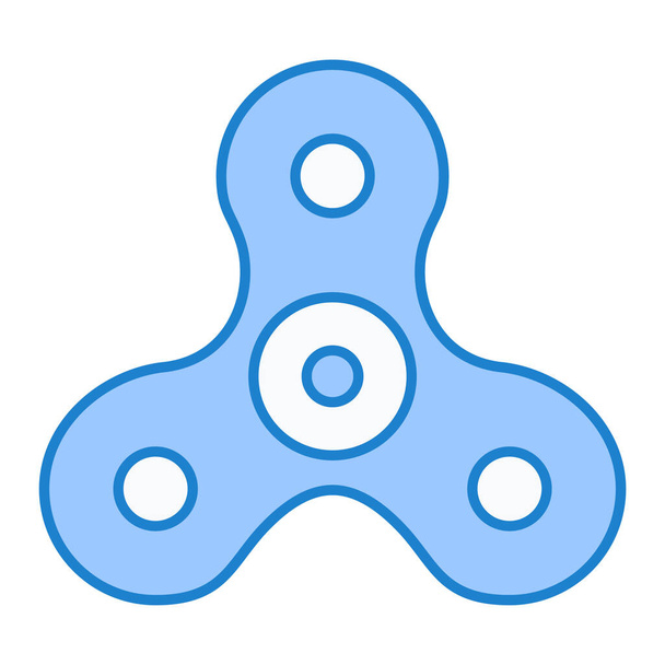 fidget spinner vector icon. flat style illustration. eps 10 isolated. - Vecteur, image