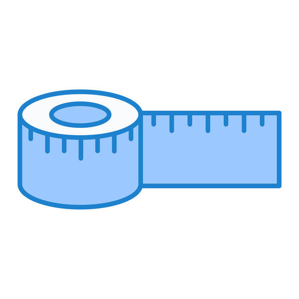 ícone de fita métrica. delinear ilustração de ícones vetoriais de régua de medição para web - Vetor, Imagem