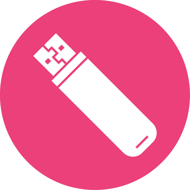 Vektorová ilustrace ikony USB flash disku - Vektor, obrázek