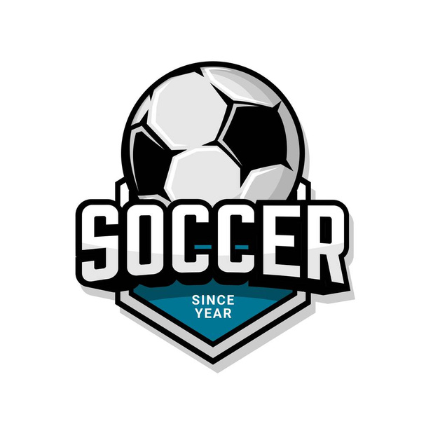 vettore di illustrazione logo della squadra di calcio, vettore palla - Vettoriali, immagini