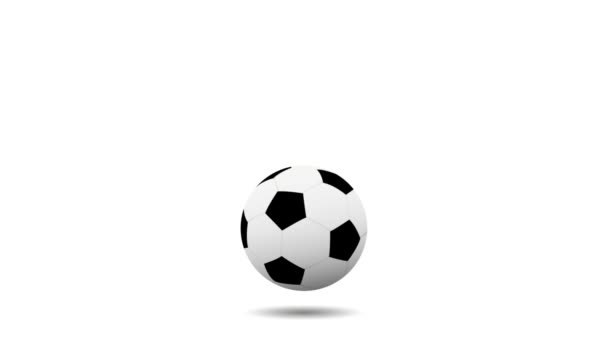 футбольний м'яч підстрибує на білому тлі
  - Кадри, відео